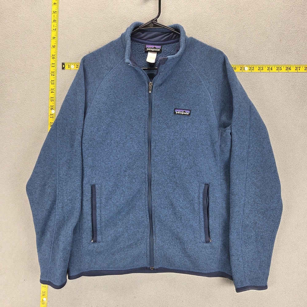 Patagonia Jacket Mens Medium Blue Better Sweater Fleece Full Zip Outdoor Hiking